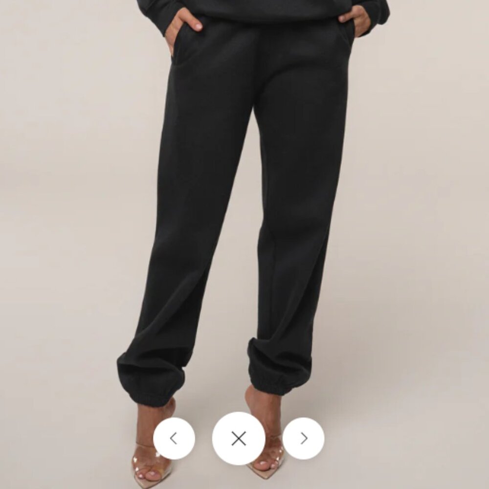 Black JLUXLABEL Logo Sweatpants